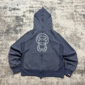 Authentic Bape 2000’s Baby Milo Full Zip Hoodie M